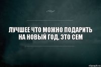 лучшее что можно подарить на новый год, это сем