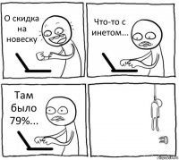 О скидка на новеску Что-то с инетом... Там было 79%... 