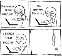 Василіса і Феш наїдіне Феш целует Василісу Захара всьо портіт 