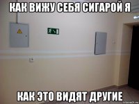как вижу себя сигарой я как это видят другие