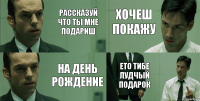 РАССКАЗУЙ ЧТО ТЫ МНЕ ПОДАРИШ НА ДЕНЬ РОЖДЕНИЕ ХОЧЕШ ПОКАЖУ ЕТО ТИБЕ ЛУДЧЫЙ ПОДАРОК