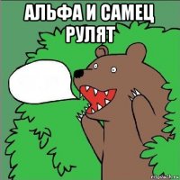 альфа и самец рулят 