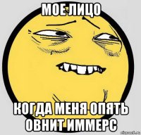 мое лицо когда меня опять овнит иммерс
