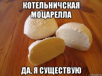 котельничская моцарелла да, я существую