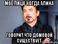 моё лицо когда алина говорит что домовой существует