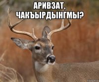 аривзат, чакъырдынгмы? 