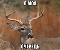 о моя очередь