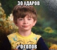 30 ударов 0 голов