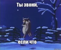 Ты звони, если что