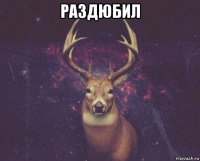 раздюбил 