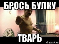 брось булку тварь