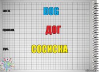 dog дог сосиска