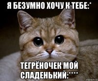 я безумно хочу к тебе:* тегрёночек мой сладенький:****