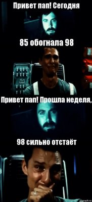 Привет пап! Сегодня 85 обогнала 98 Привет пап! Прошла неделя, 98 сильно отстаёт