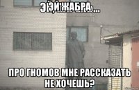 эй жабра про гномов мне рассказать не хочешь?