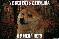 у всех есть девушка а у меня нету