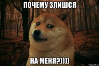 почему злишся на меня?))))