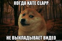 когда kate clapp не выкладывает видео