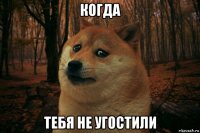 когда тебя не угостили