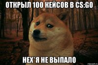 открыл 100 кейсов в cs:go нех*я не выпало