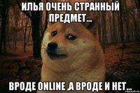 илья очень странный предмет... вроде online ,а вроде и нет...