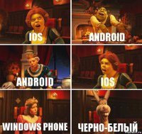 Ios Android Android ios windows phone Черно-белый