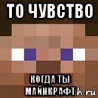 то чувство когда ты майнкрафт