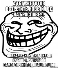 а ты уже готов встретить новый год на браславе?? низкая баня, улыбчивые кабаны, салюты и самогончик под шашлычок