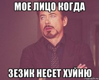 мое лицо когда зезик несет хуйню