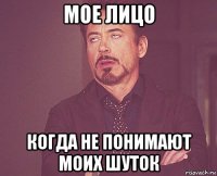 мое лицо когда не понимают моих шуток