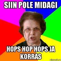 siin pole midagi hops hop hops ja korras