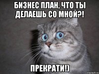 бизнес план, что ты делаешь со мной?! прекрати!)