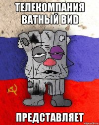 телекомпания ватный виd представляет