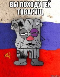 вы походу гей товарищ 