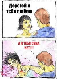 Дорогой я тебя люблю А я тебя сука нет;!!!