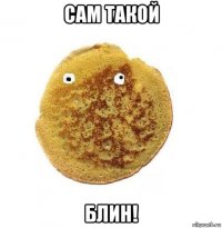 сам такой блин!