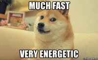 much fast very energetic