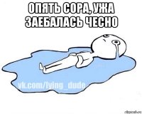 опять сора, ужа заебалась чесно 