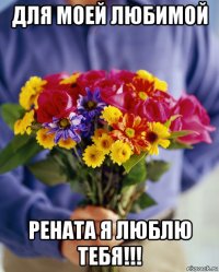 для моей любимой рената я люблю тебя!!!