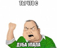 ты что с дуба упала