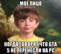 мое лицо когда говорят,что gta 5 не перенесли на pc