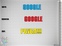 Google Google РБубл!!!