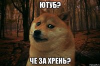 ютуб? че за хрень?