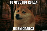 то чувство когда не выспался