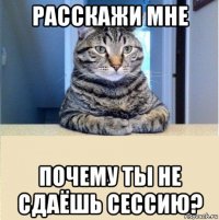 расскажи мне почему ты не сдаёшь сессию?