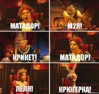 МАТАДОР! М2R! КРИКЕТ! МАТАДОР! ЛЕЛЯ! КРЮГЕРКА!