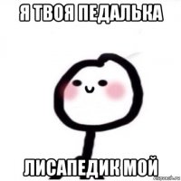 я твоя педалька лисапедик мой