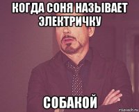 когда соня называет электричку собакой