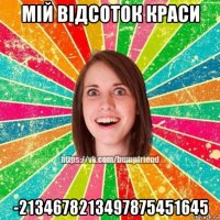 мій відсоток краси -2134678213497875451645