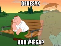 genesyx или учёба?